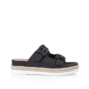 Denmark Footbed Slides - Black