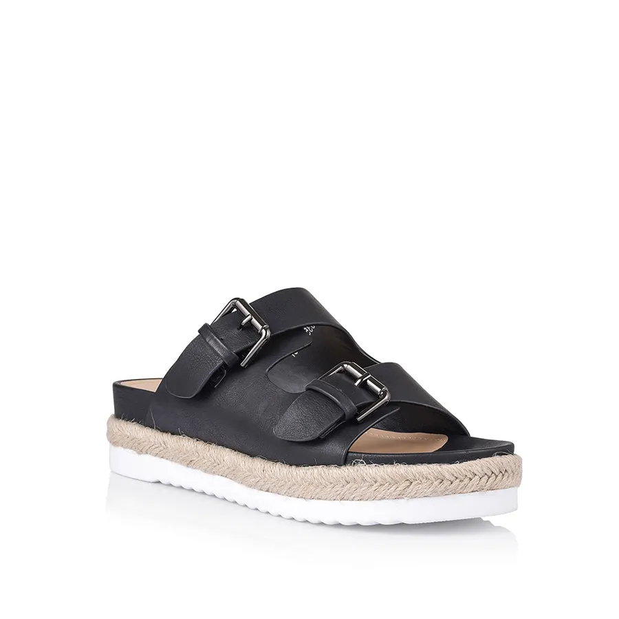 Denmark Footbed Slides - Black