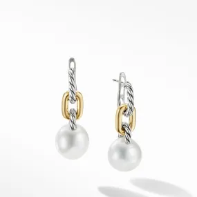 Estate David Yurman SS/18Y 11.5-12mm Madison Pearl Drop Earrings