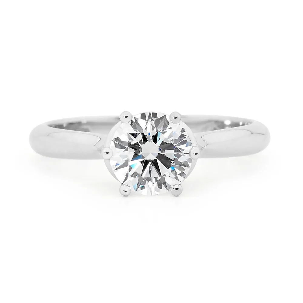 Eternal solitaire engagement ring