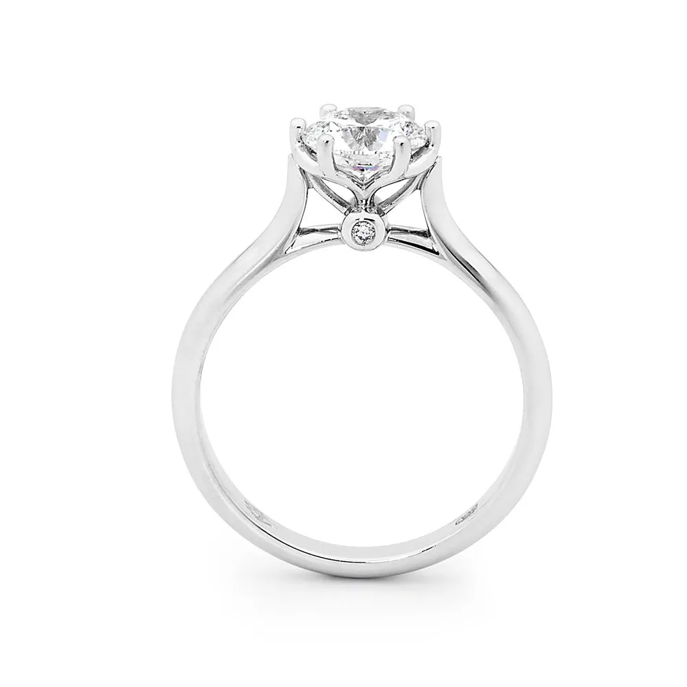 Eternal solitaire engagement ring