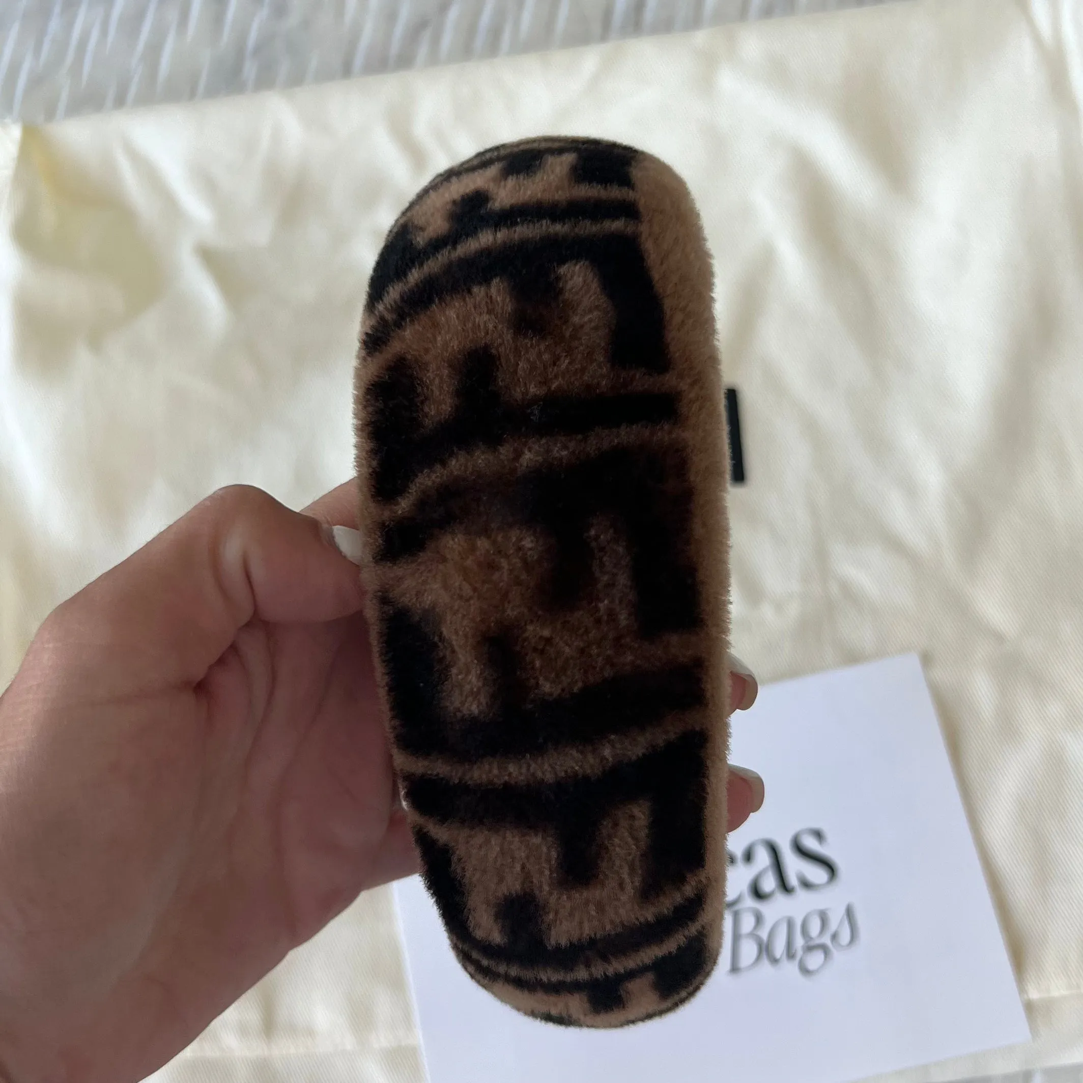 Fendi FF Shearling Headband