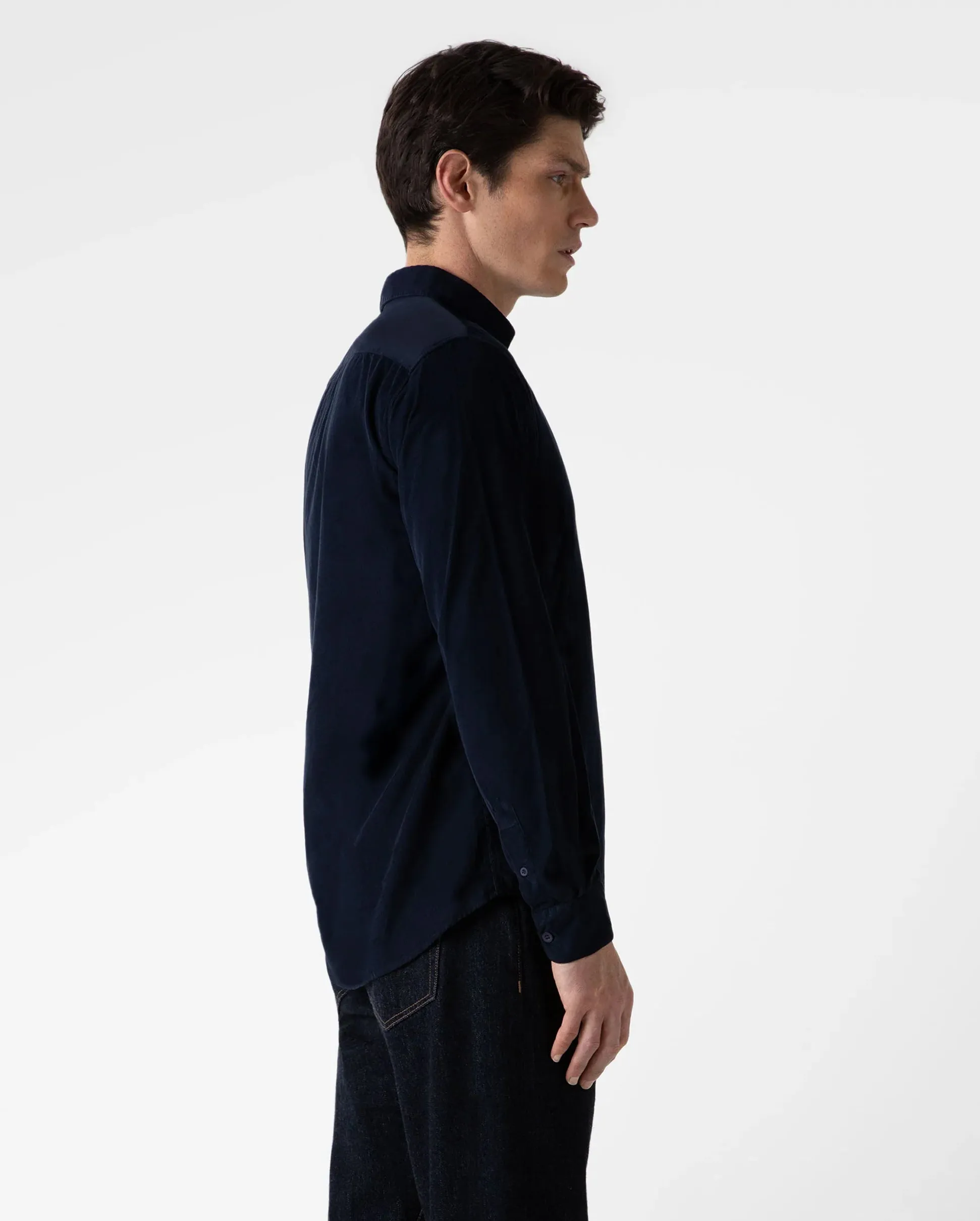 FINE CORD SHIRT / NAVY