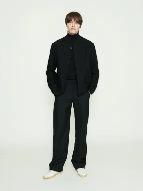 Gabardine Trousers in Black