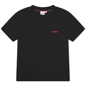 HUGO T-Shirt w/Logo _Black G25104-09B