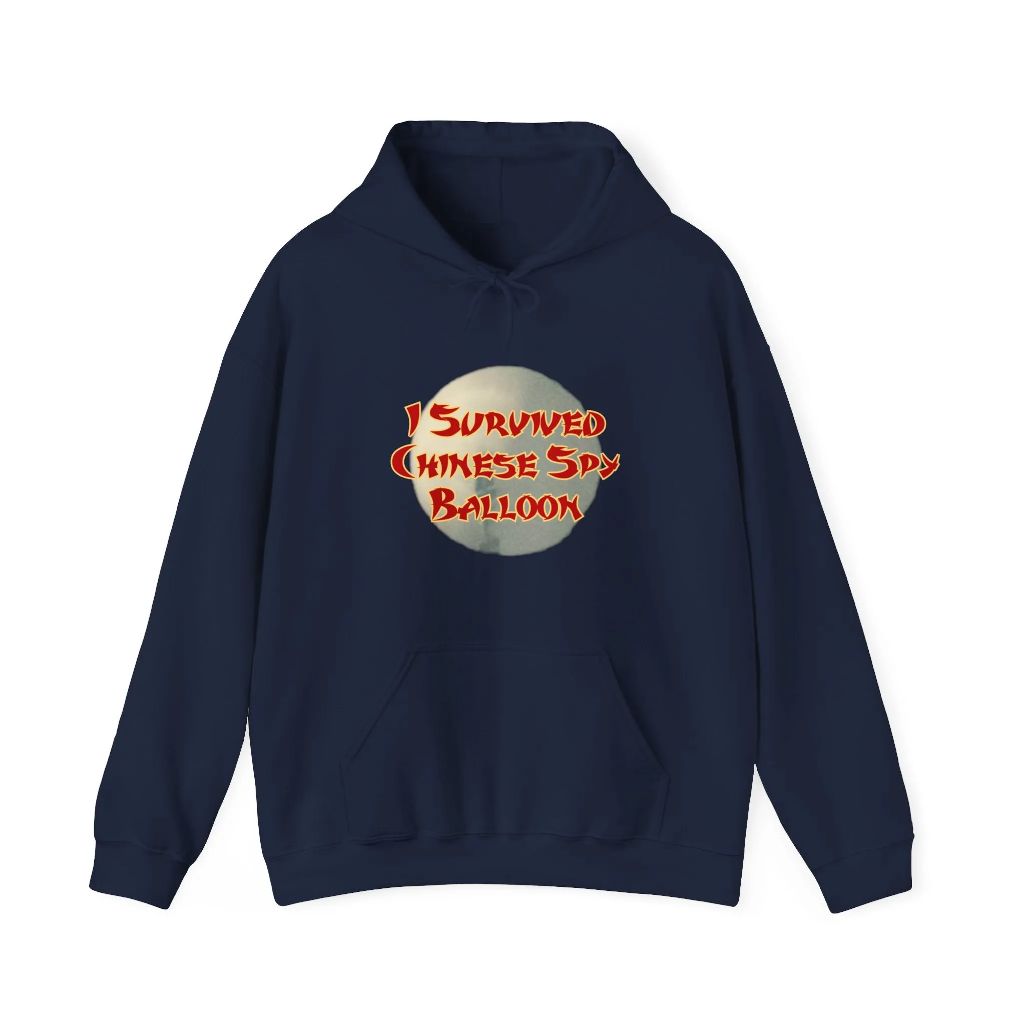 I Survived Chinese Spy Balloon Unisex Heavy Blend™ Hooded Sweatshirt