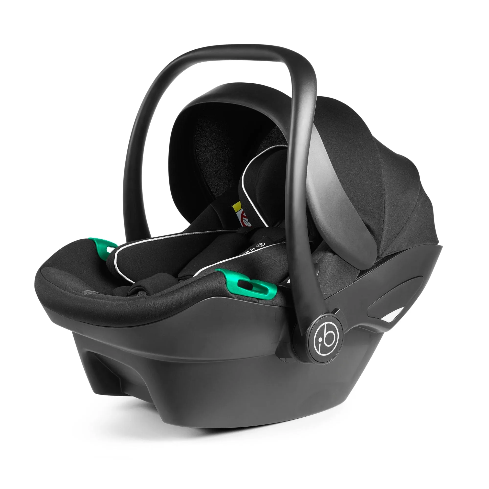 Ickle Bubba Stomp Luxe All-in-One I-Size Travel System With Isofix Base - Black / Midnight / Black