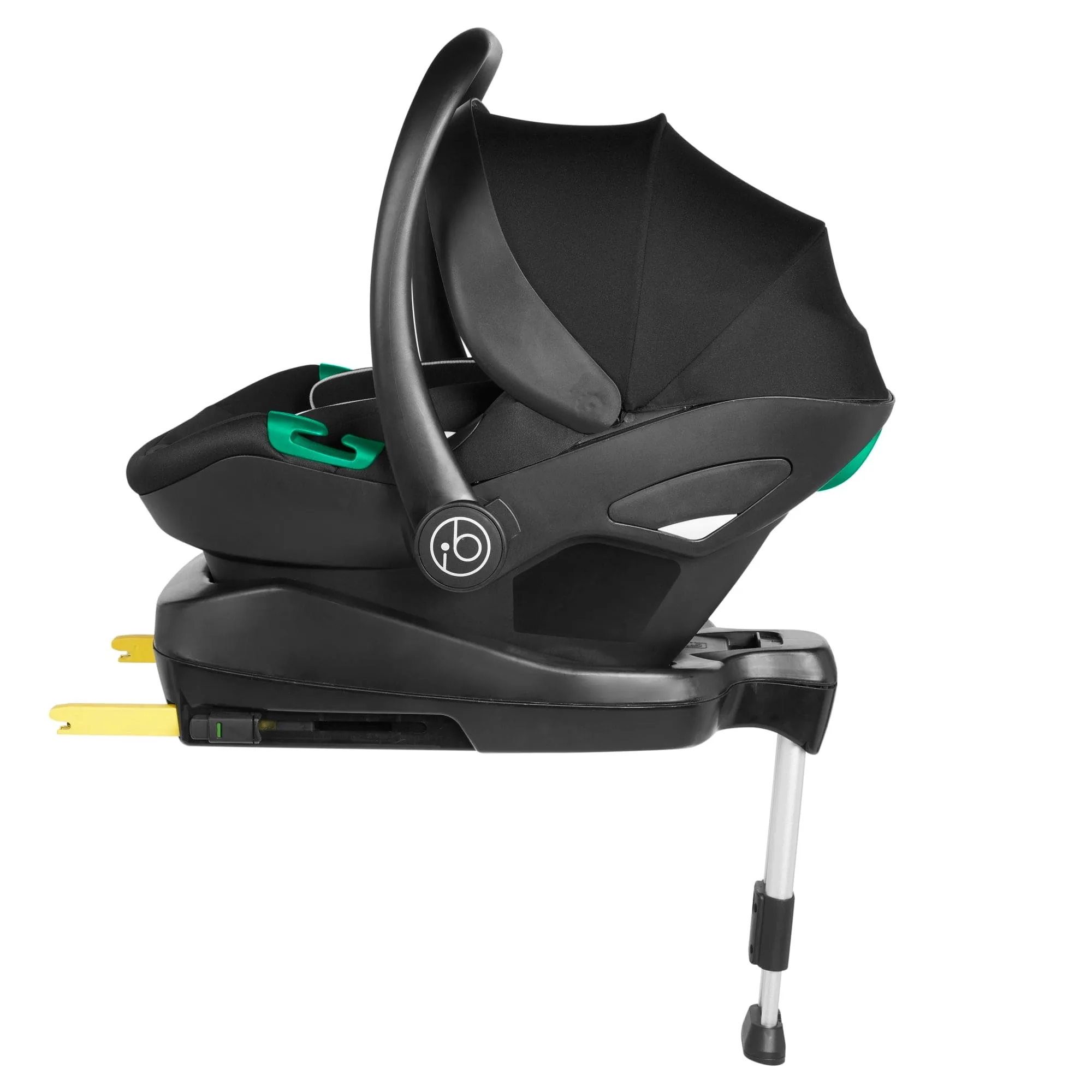 Ickle Bubba Stomp Luxe All-in-One I-Size Travel System With Isofix Base - Black / Midnight / Black