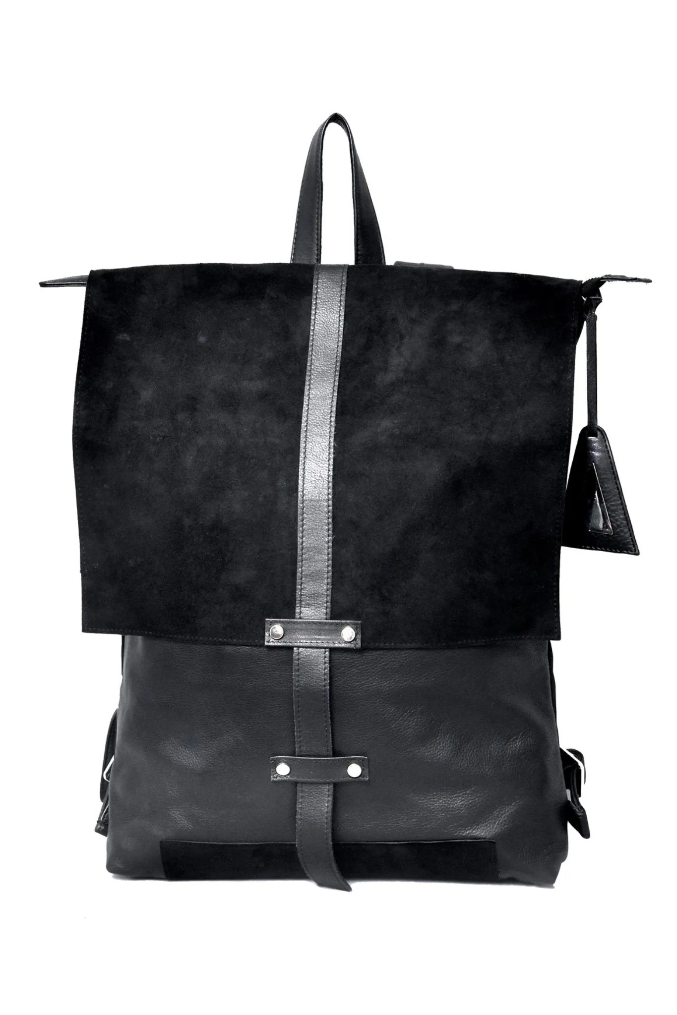 Infinite Whirling Suede Backpack