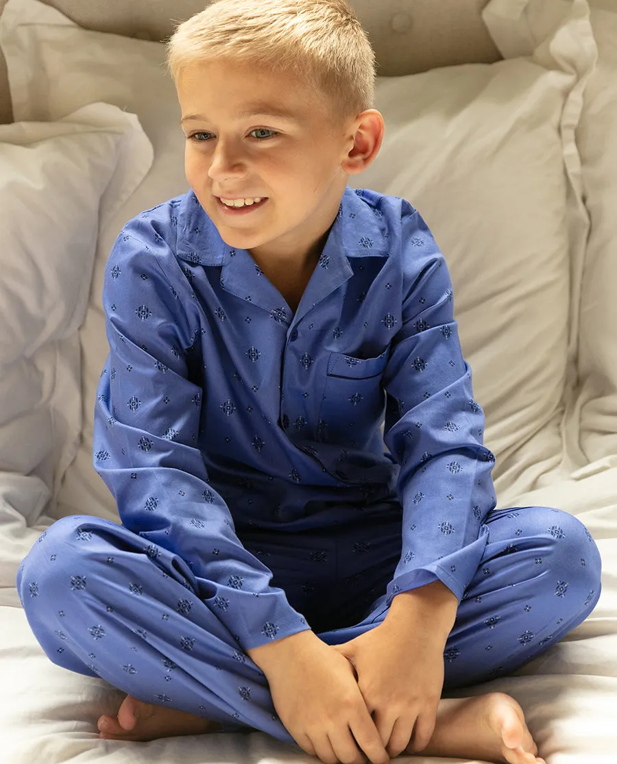 Jamie Boys Geo Print Pyjama Set