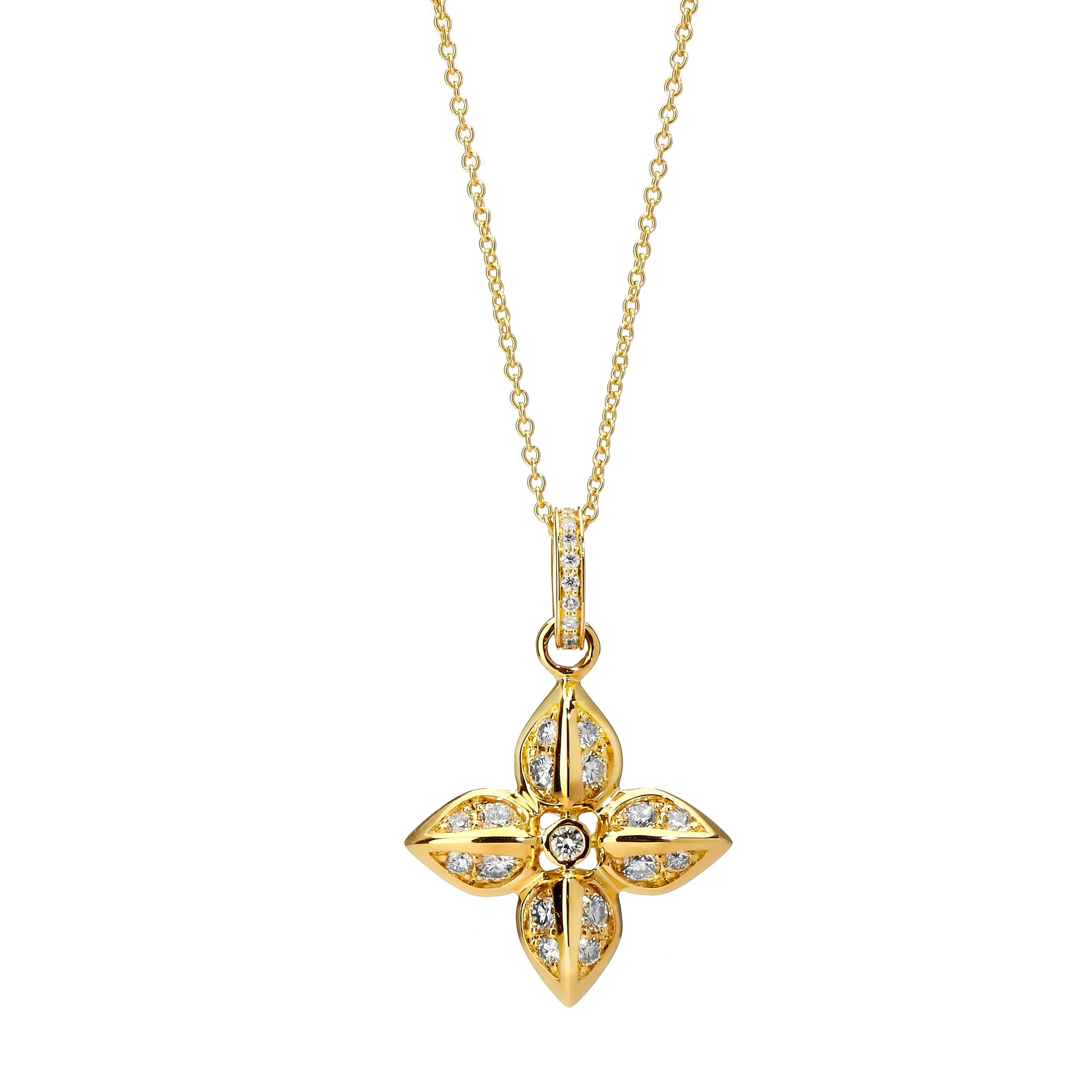 Jardin Diamond Flower Necklace