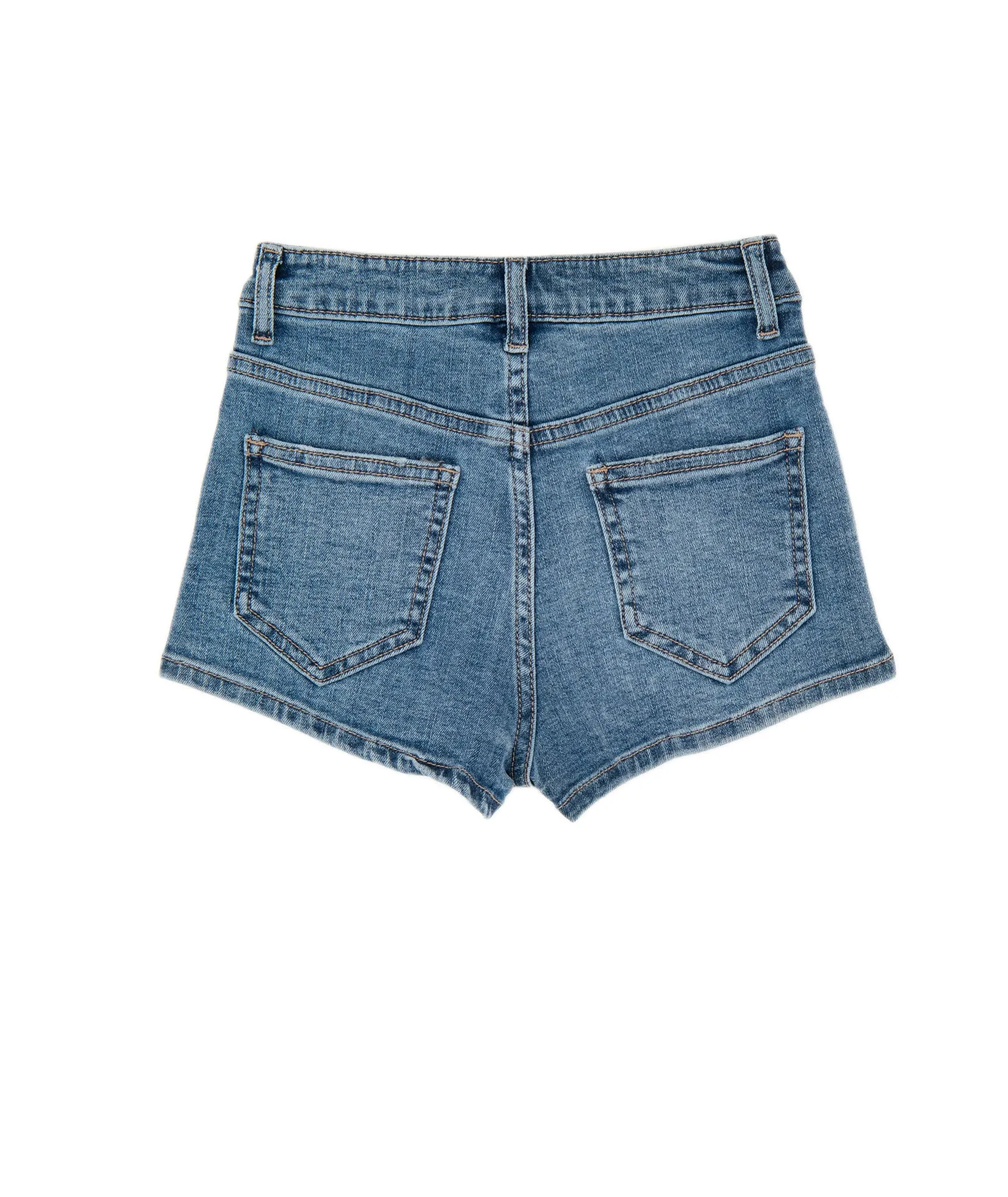 Katie J NYC Girls Nantucket Mid Wash Jean Shorts