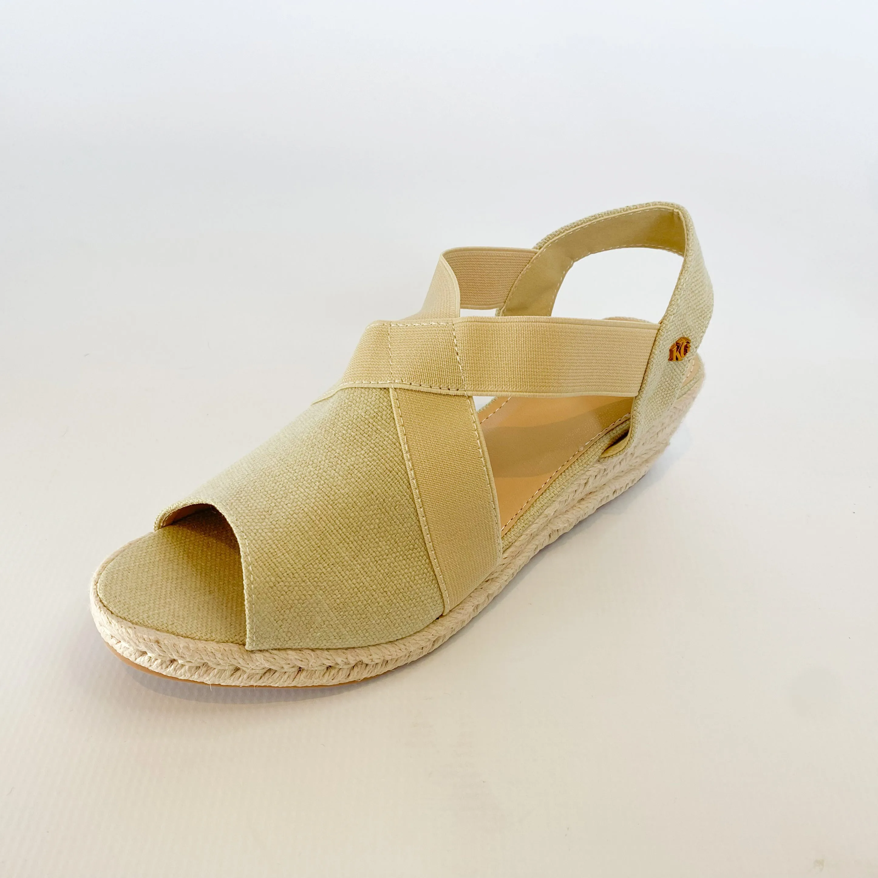 KG Natural espadrille wedge