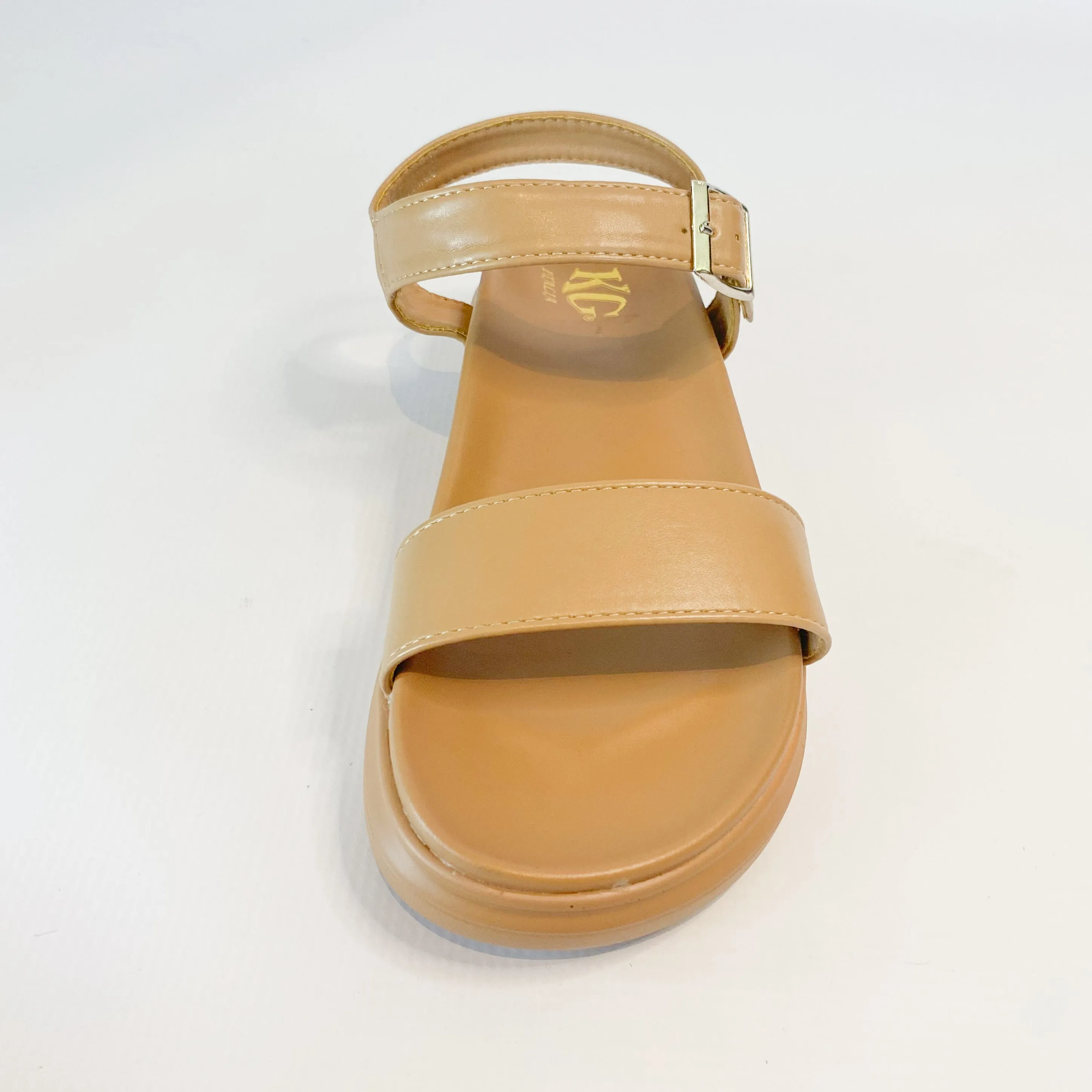 KG taupe ankle strap sandal