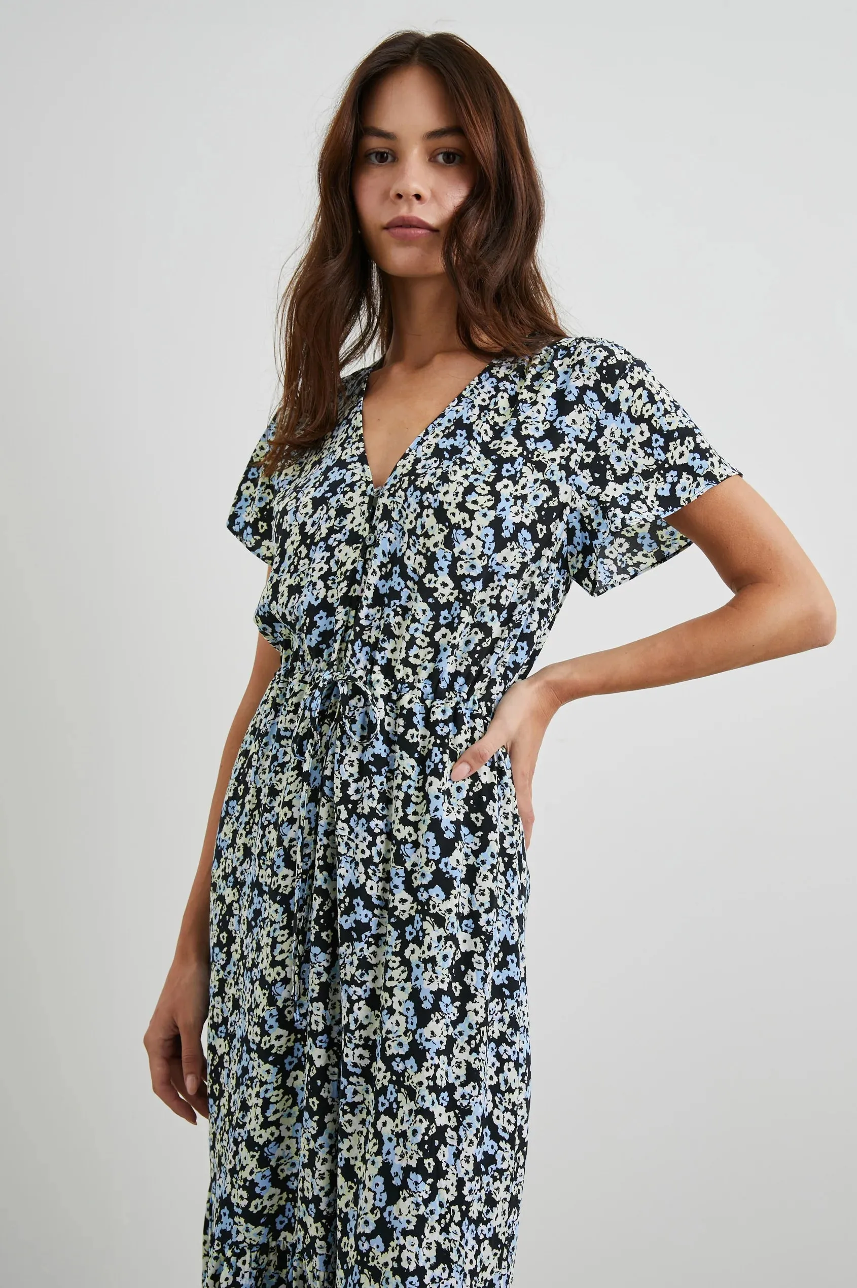 KIKI DRESS (MIDNIGHT MEADOW FLORAL) - RAILS