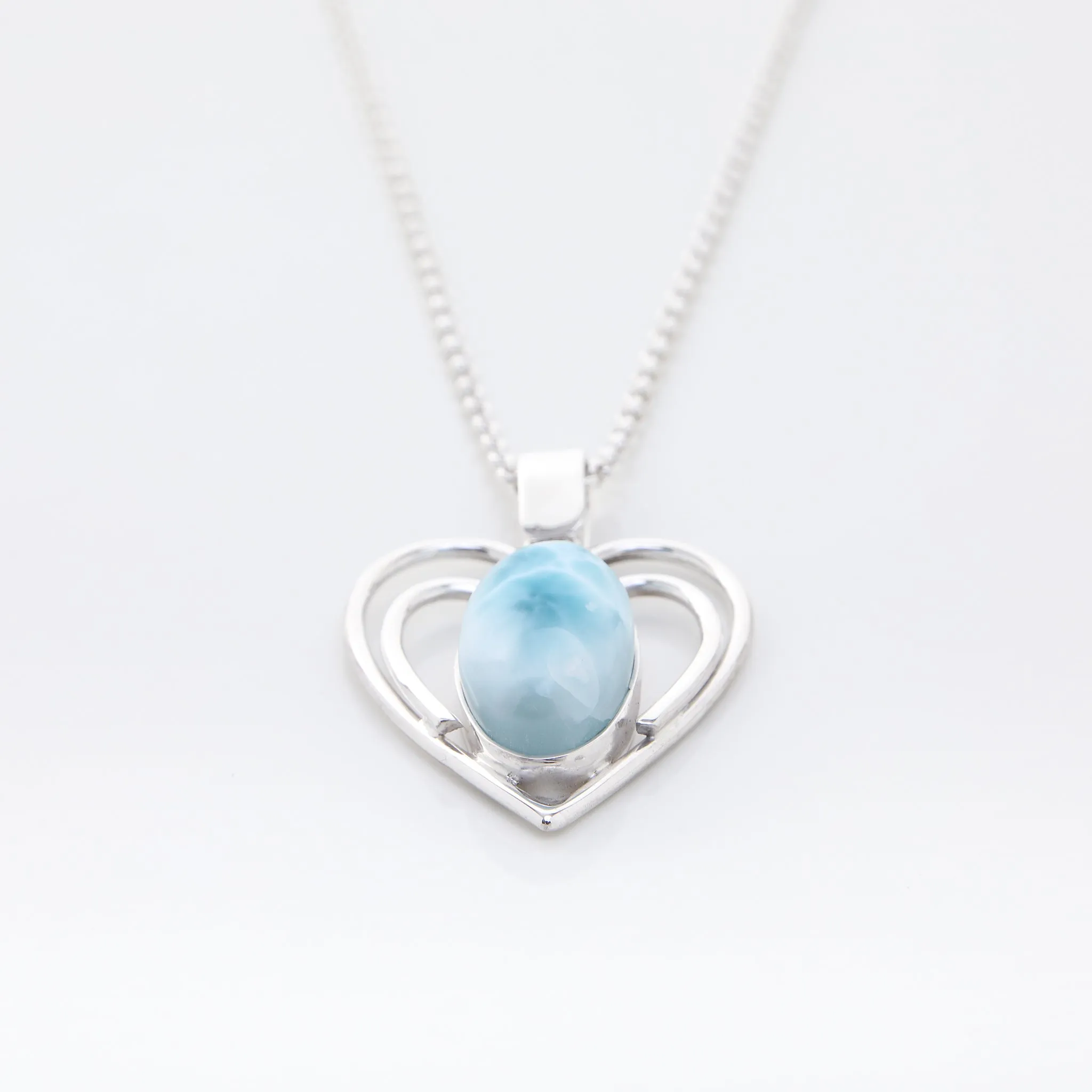 Larimar Heart Pendant Dorothea