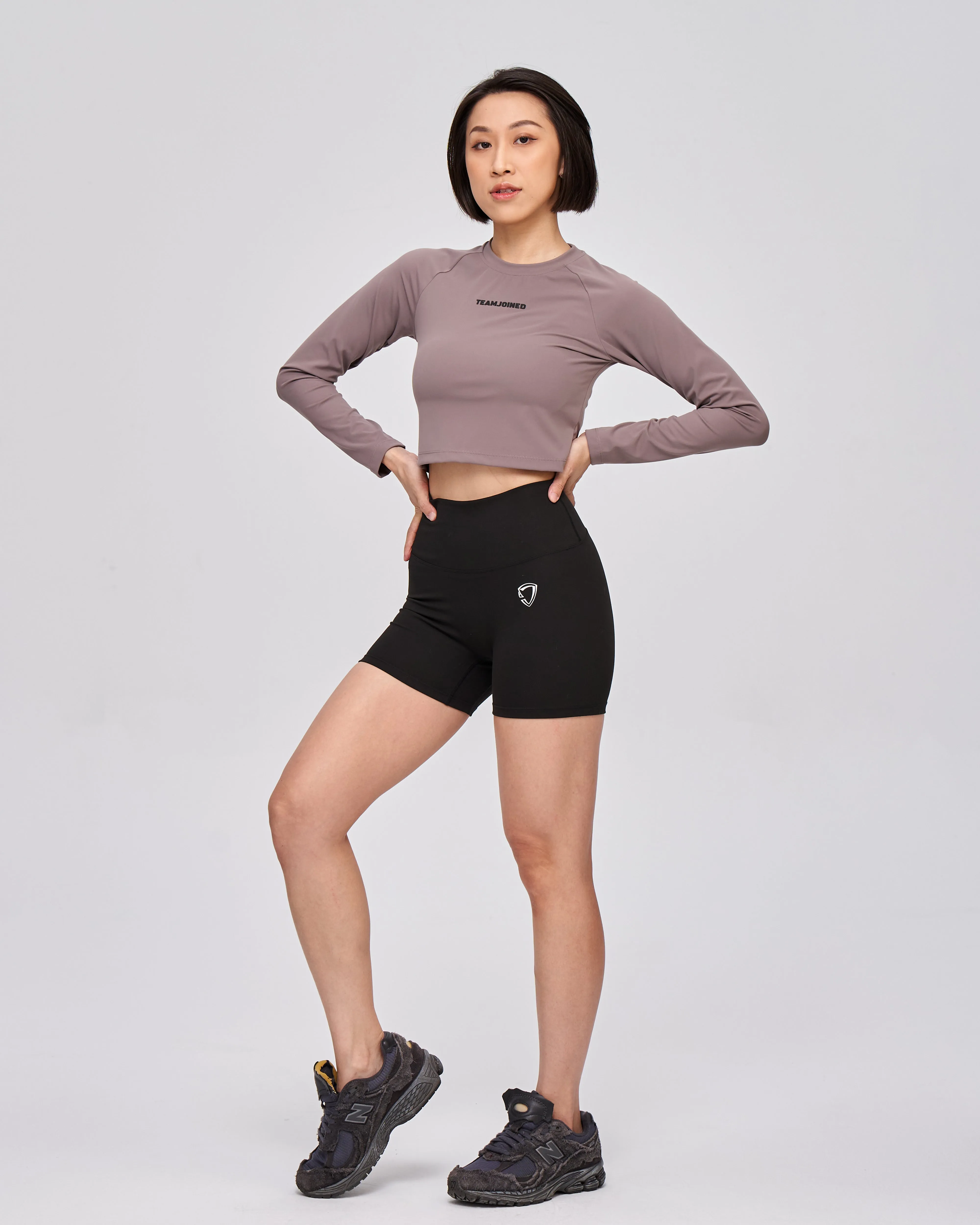 Luxe Raglan Long Sleeve Crop Tee