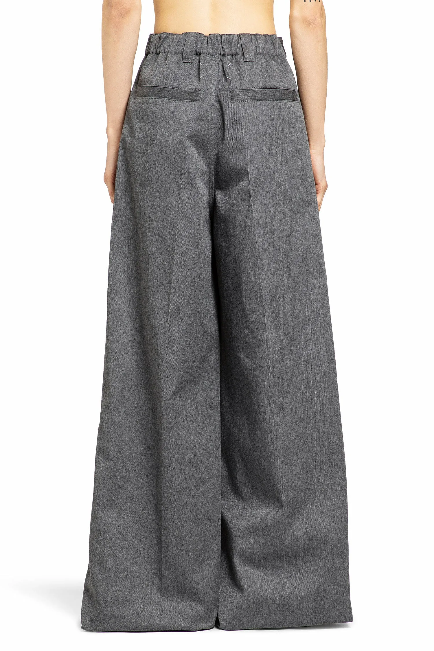 MAISON MARGIELA WOMAN GREY TROUSERS