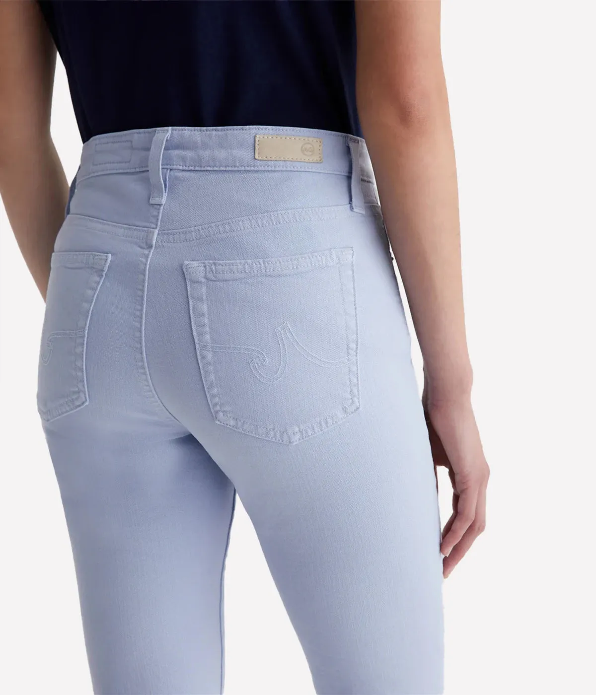 Mari Crop Jean in Blue Whisper