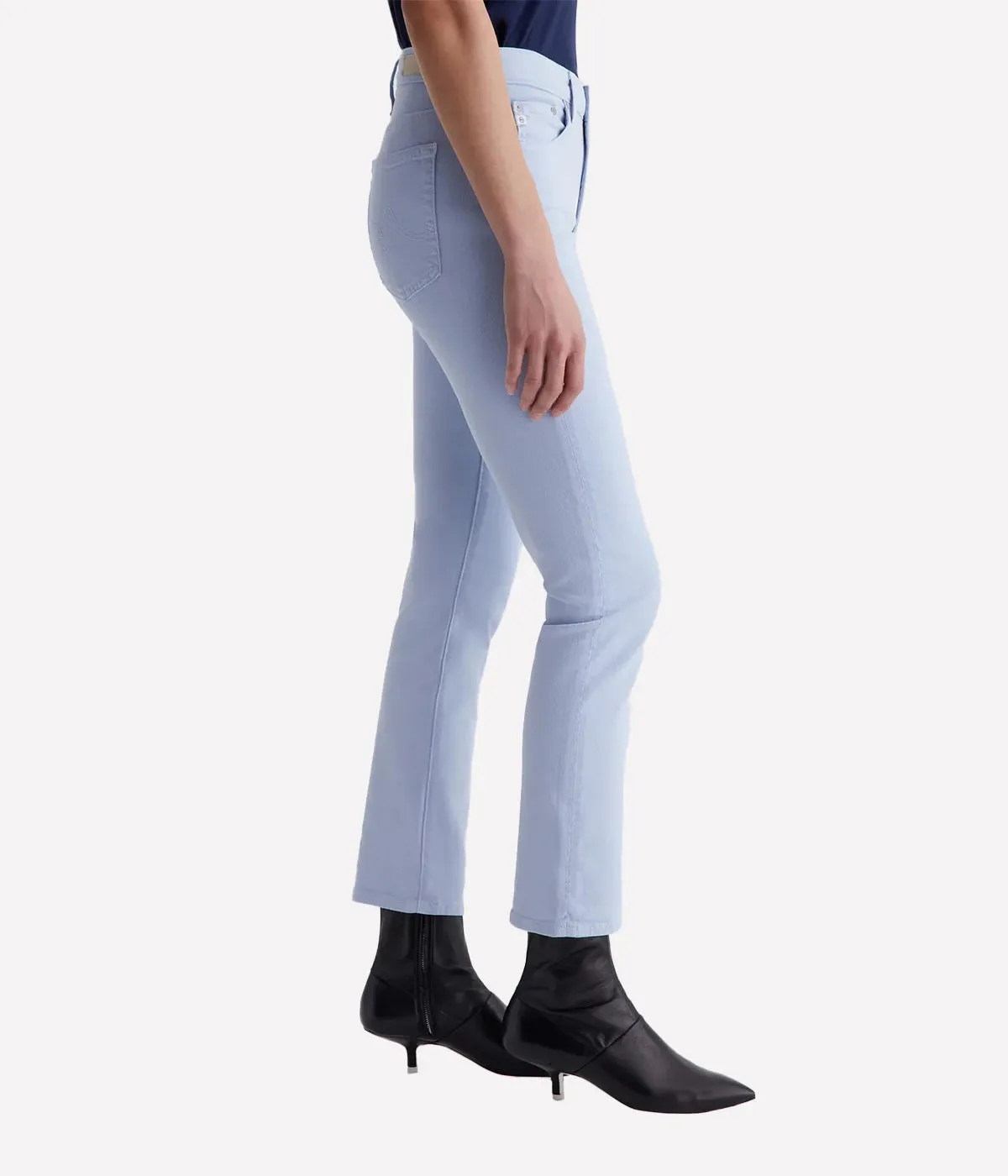 Mari Crop Jean in Blue Whisper