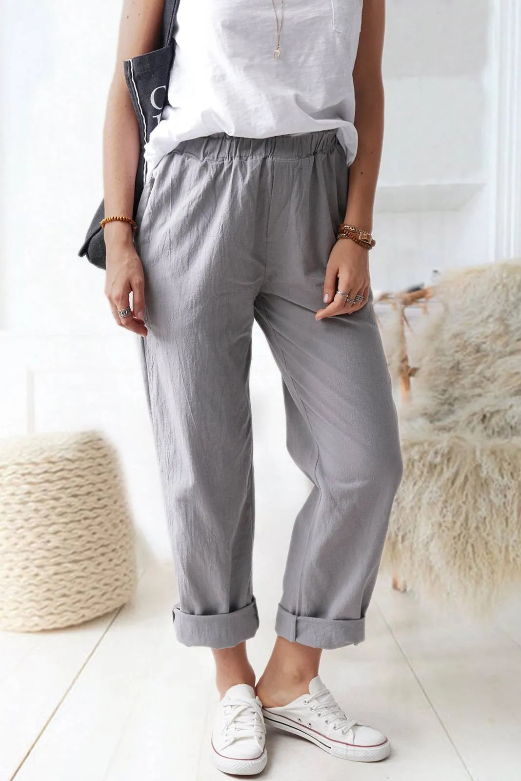 Meet Me at the Beach Linen Pants