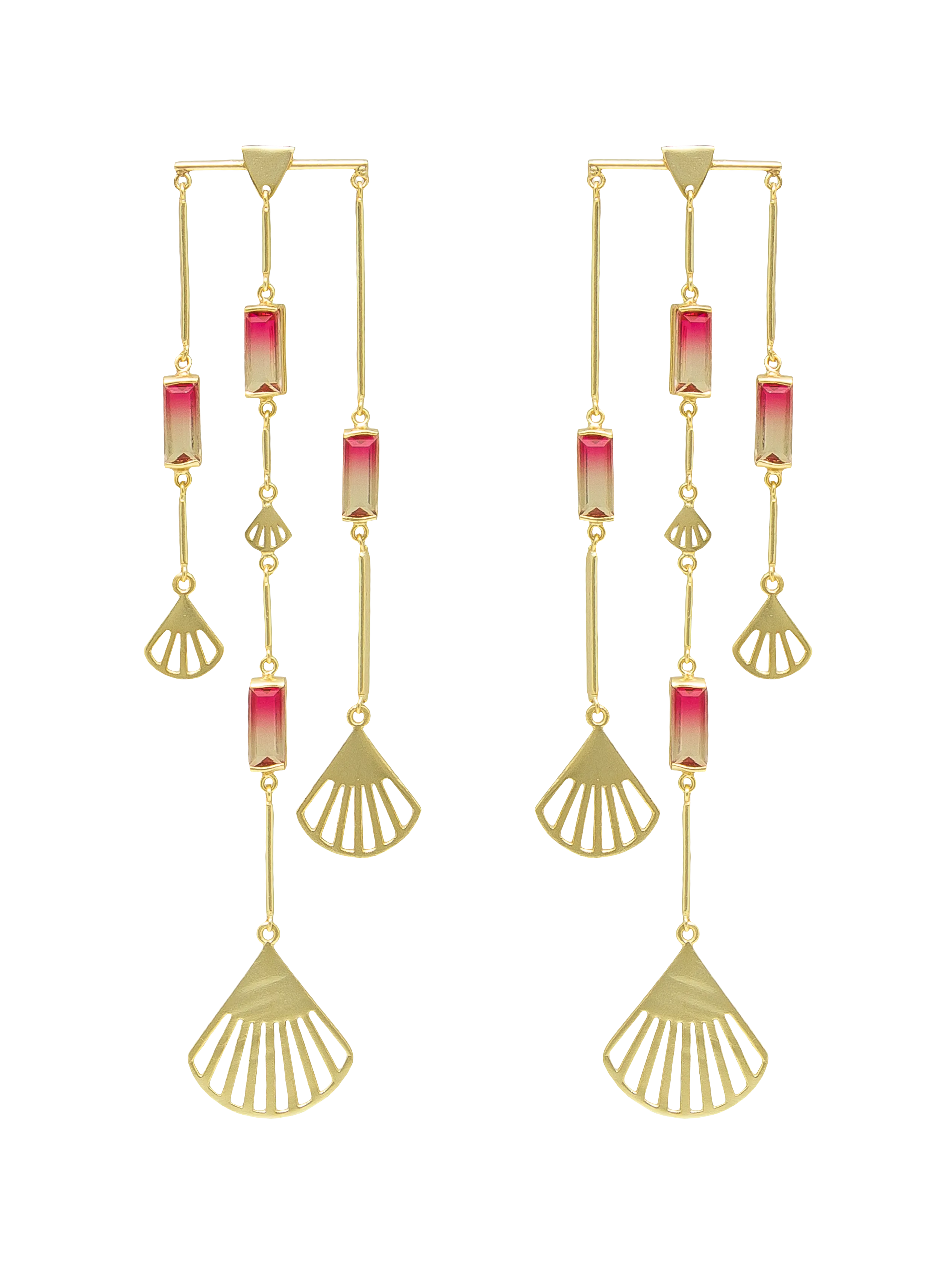 MELON DEW CHANDELIER EARRING