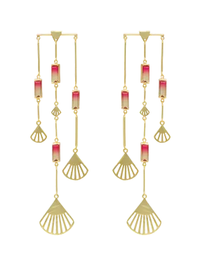 MELON DEW CHANDELIER EARRING