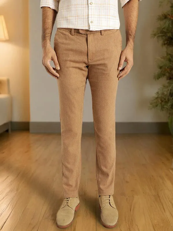 Men Brooklyn Fit Cotton Blend Trouser