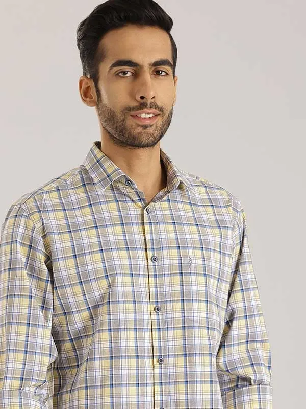 Men Checked Full Sleeve Cotton Shirt