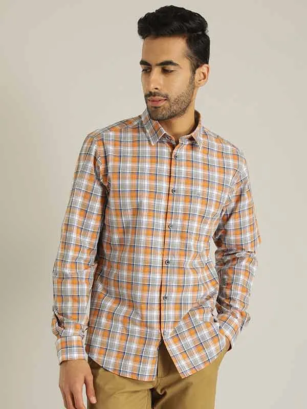 Men Checked Full Sleeve Cotton Shirt