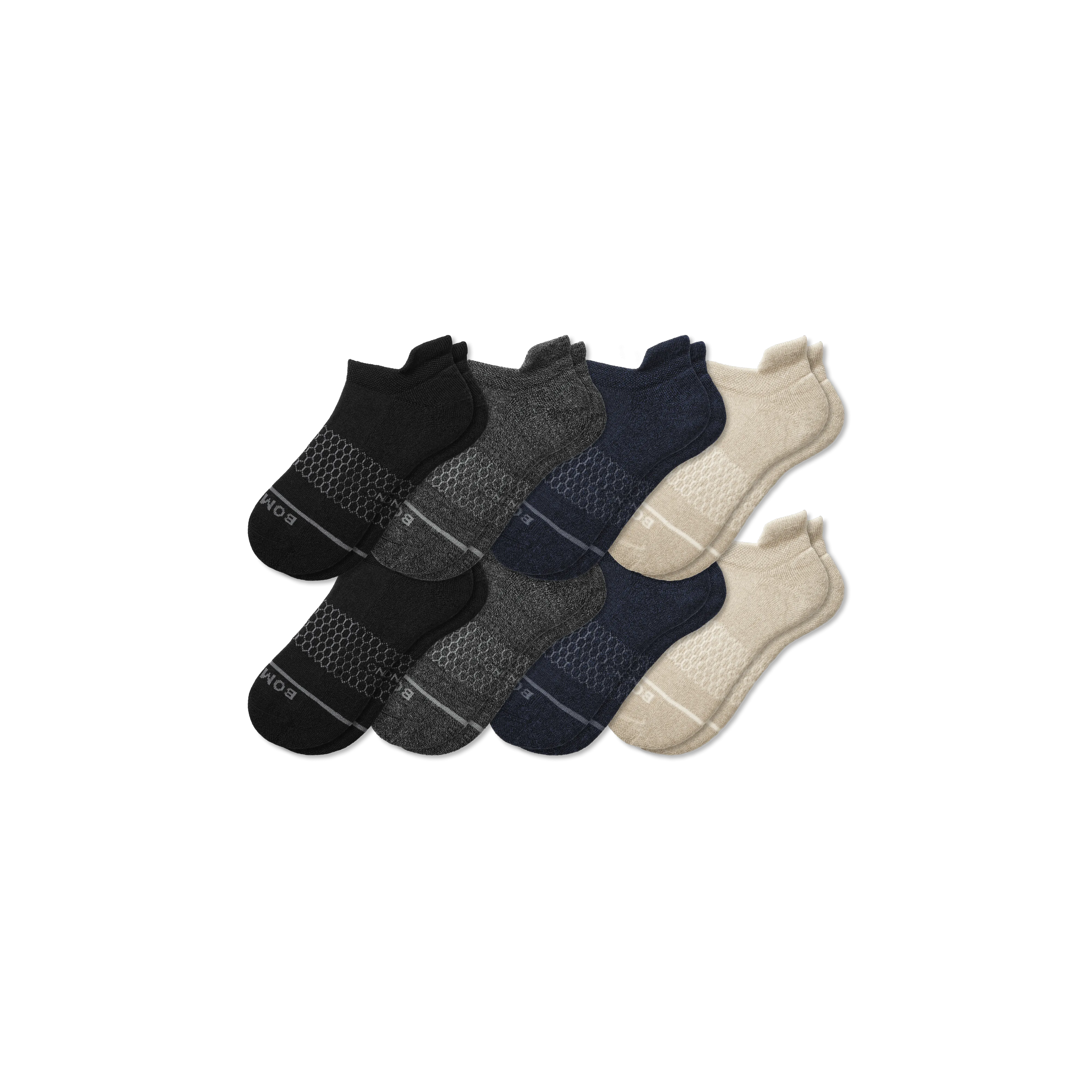 Men's Merino Wool Blend Ankle Sock 8-Pack