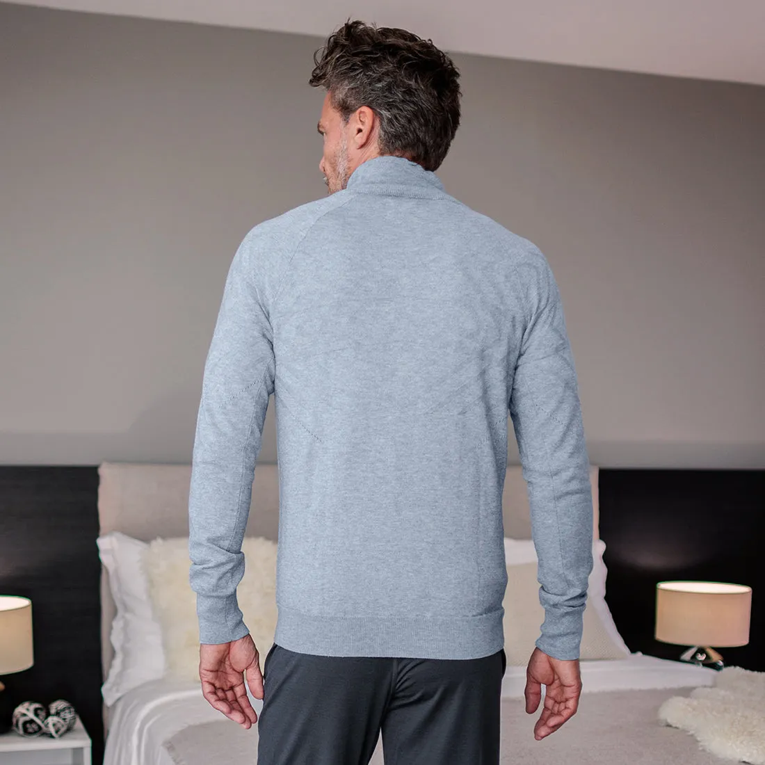 Merino zip-up top — RELAXWEAR