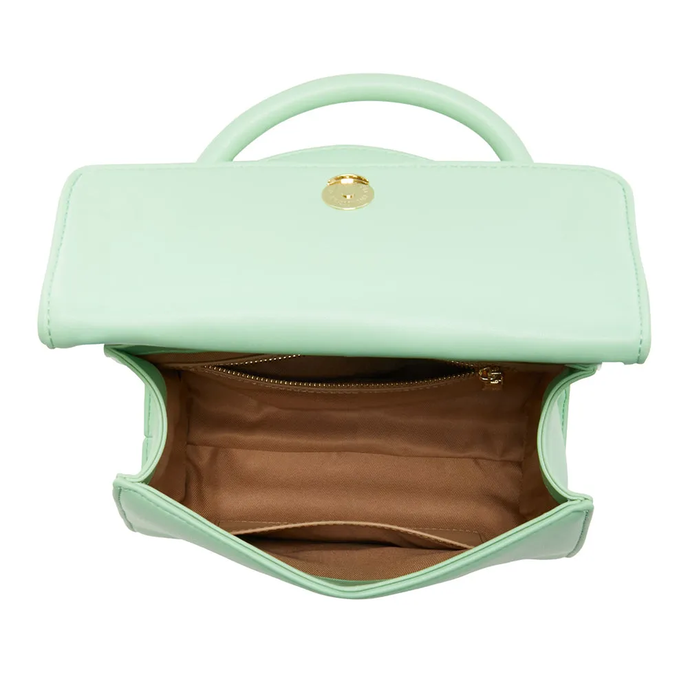 Mini Borsa a Mano LOVE MOSCHINO linea Quilted Tab Verde Menta