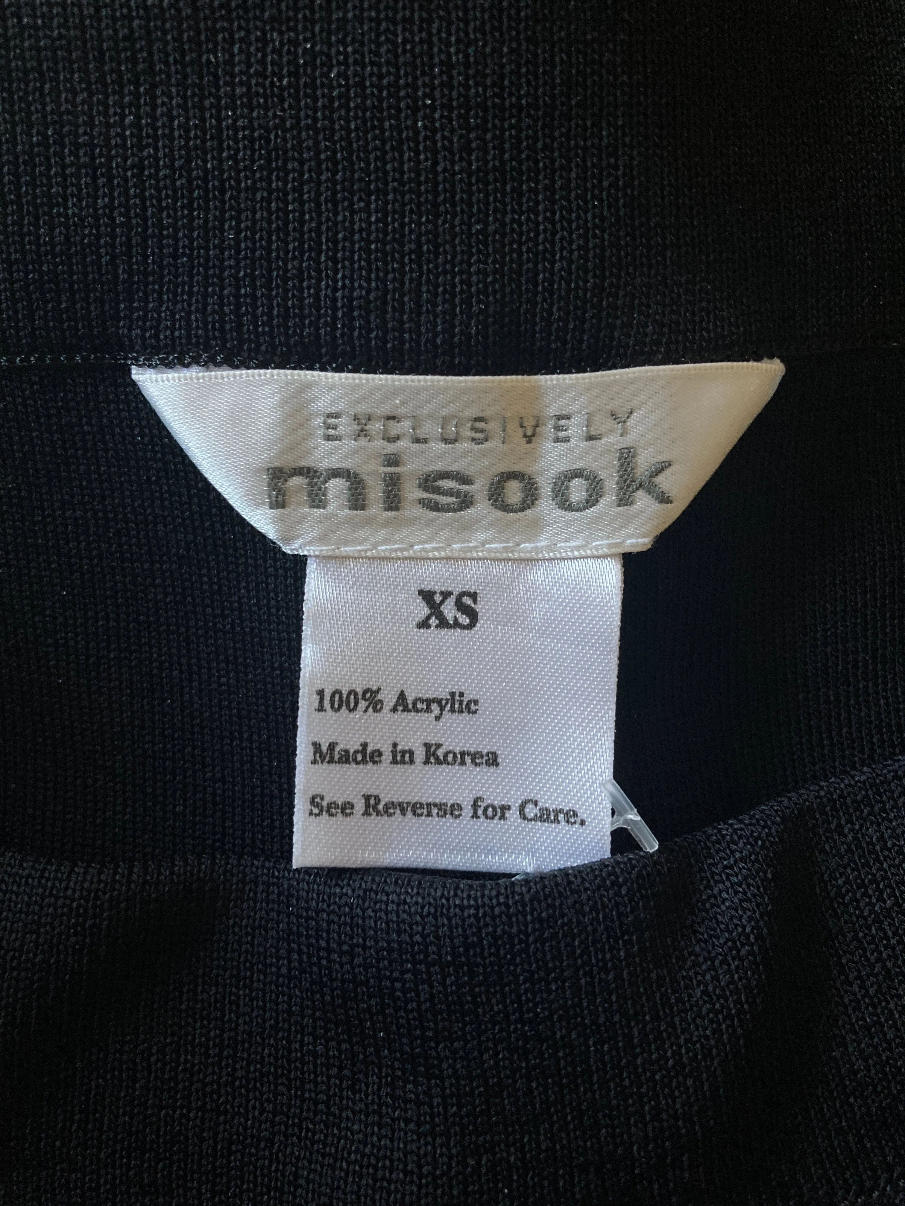 Misook Black Stretch Pants, XS/S/M