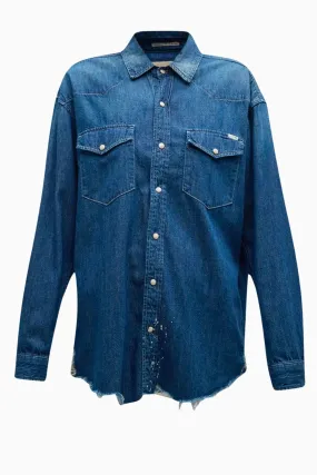 Mother Denim The Western Overshirt - Dopenhagen