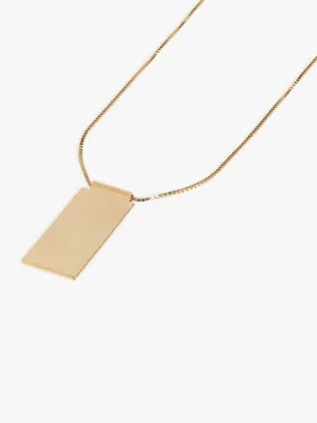 Necklace Caption Pendant 14kt Solid Gold