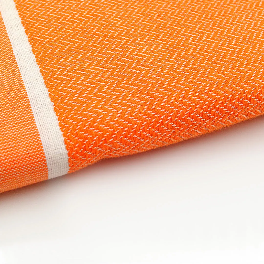 Orange Herringbone Fouta