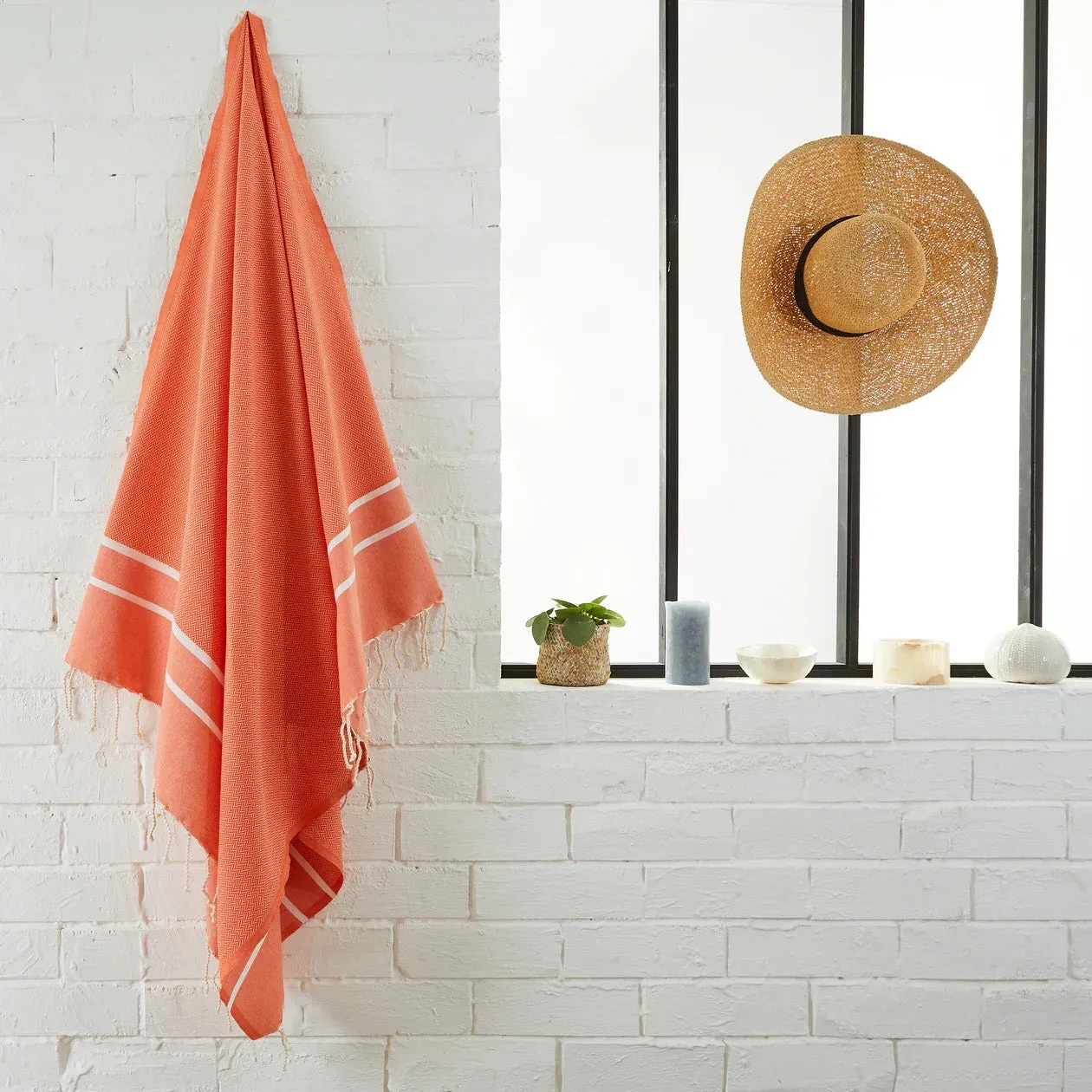 Orange Herringbone Fouta