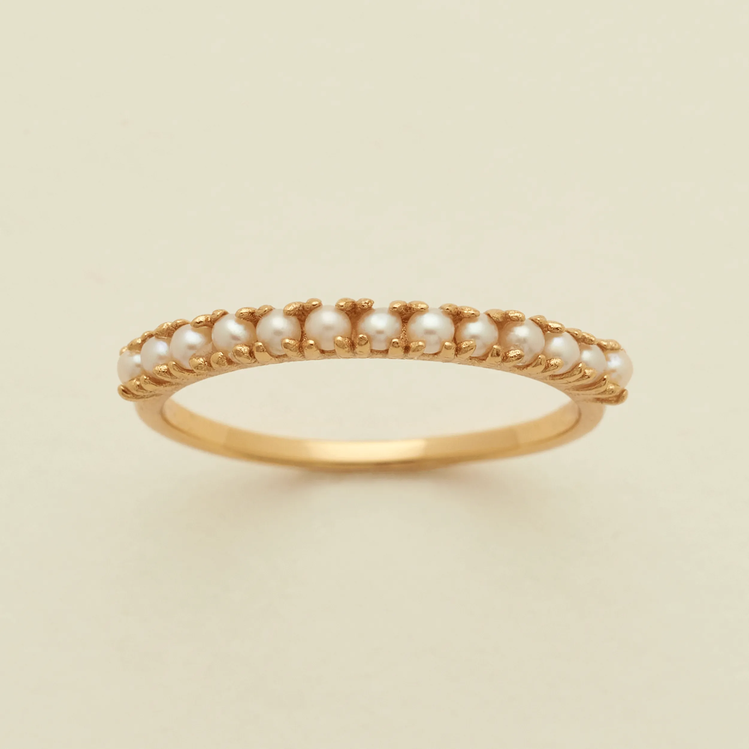 Pearl Stacking Band Ring