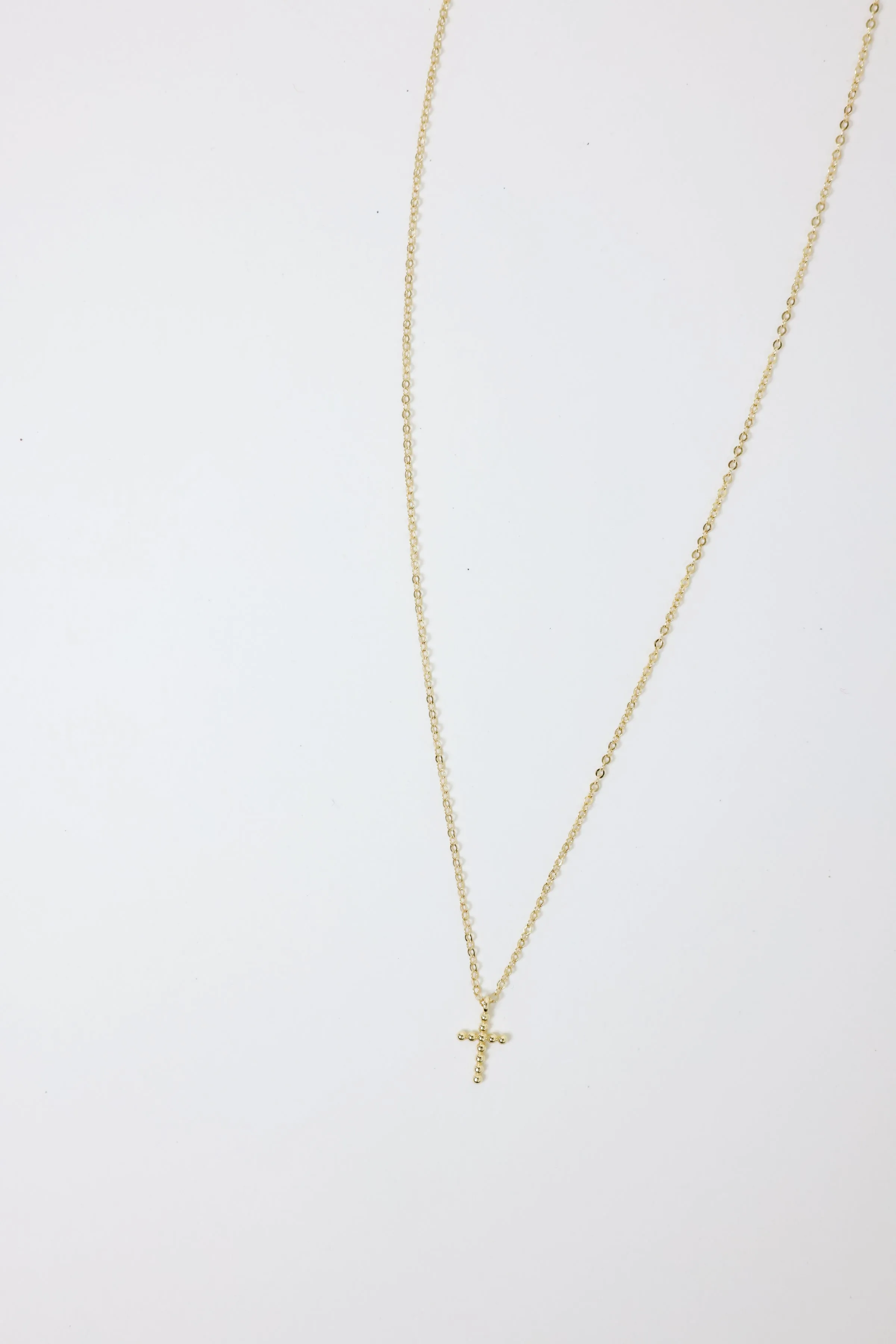 PG Designs Solid Beaded Cross Necklace