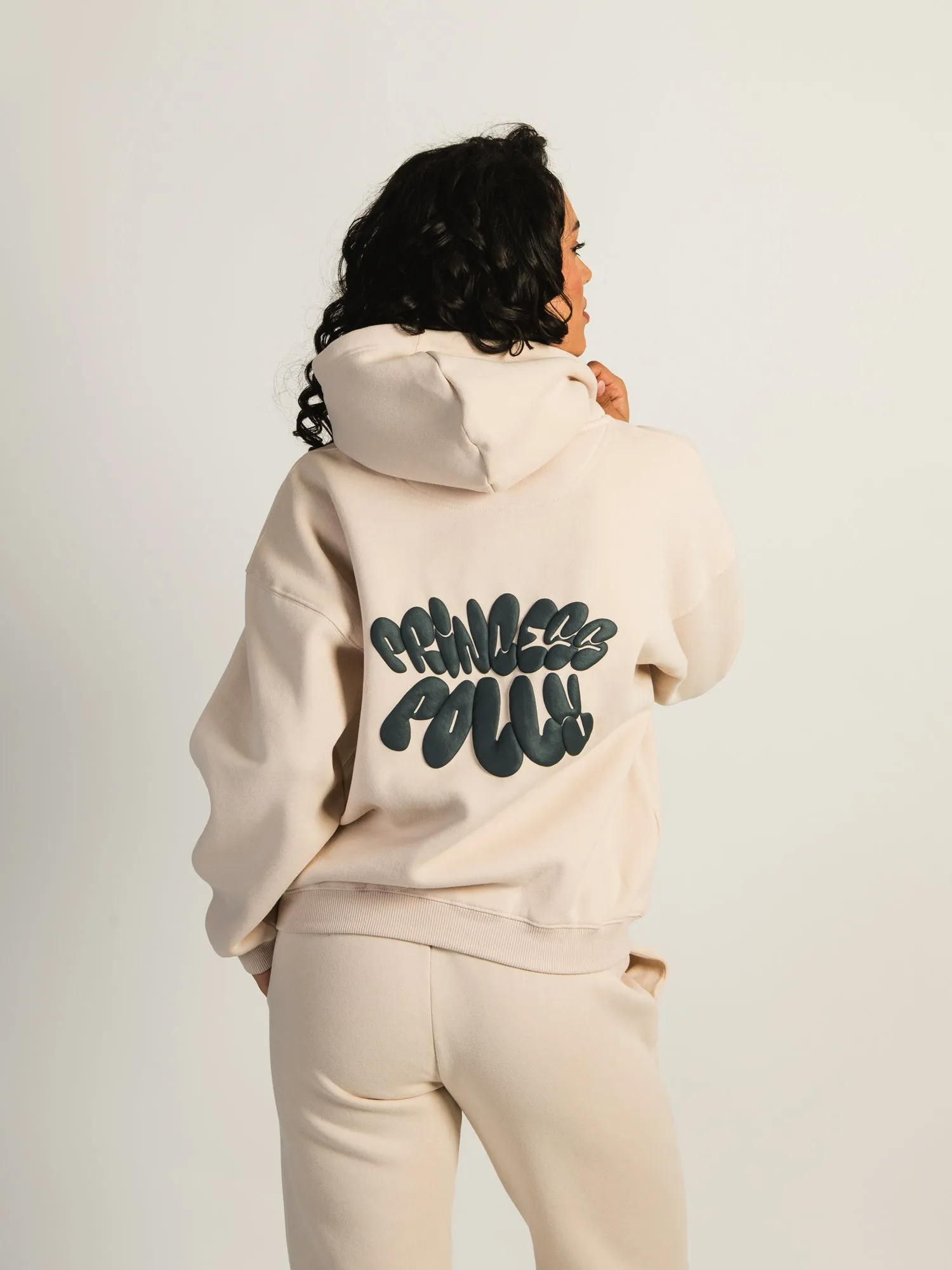 PRINCESS POLLY BUBBLE TEXT PULLOVER HOODIE