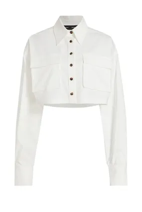 Proenza Schouler Crop Shirt - White