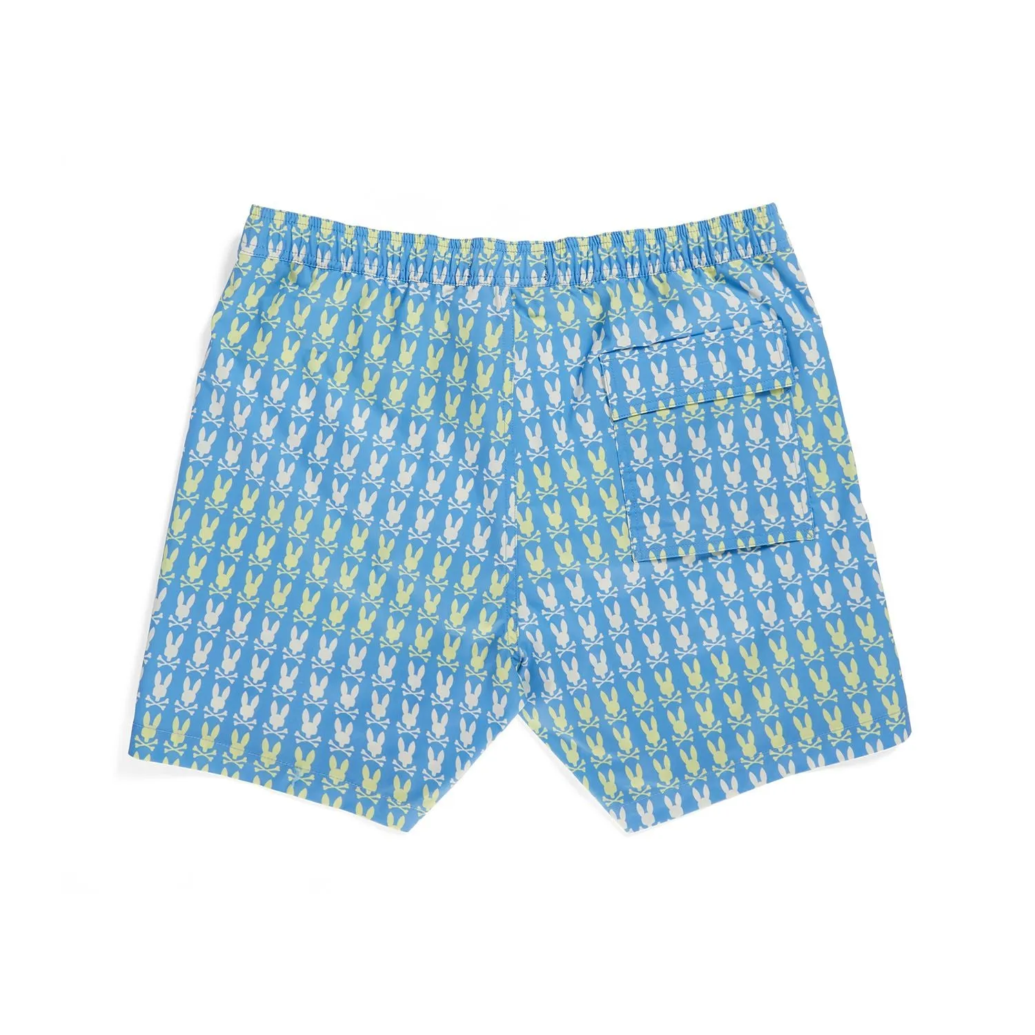 Psycho Bunny Mens Barker All Over Print Swim Shorts - Cool Blue