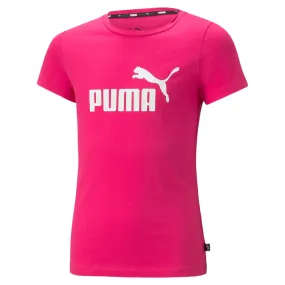 Puma short sleeve t-shirt for girls with printed logo ESS 587029 01 orchid