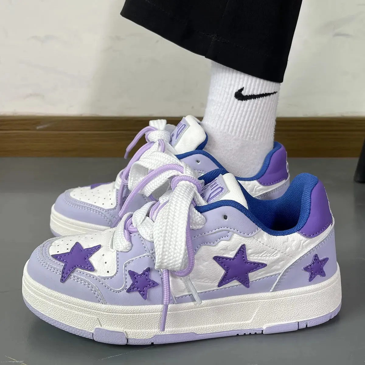 Purple Dopamine Star Sneakers Shoes MK19384