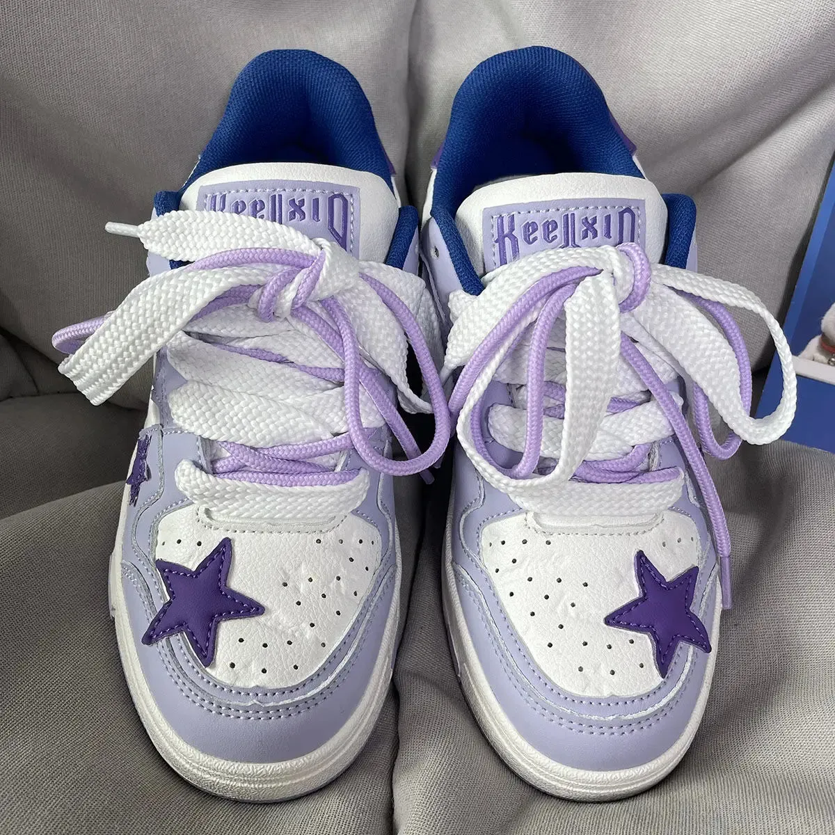 Purple Dopamine Star Sneakers Shoes MK19384