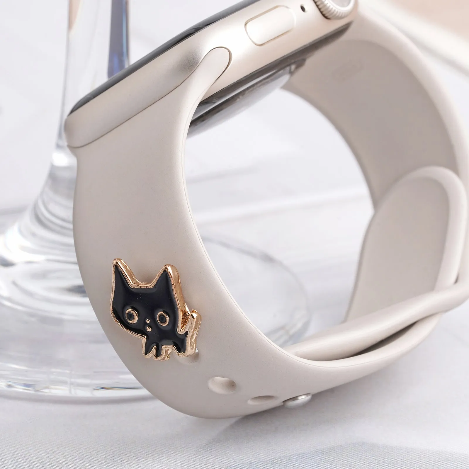 Purrfect Black Pin Watch Charm