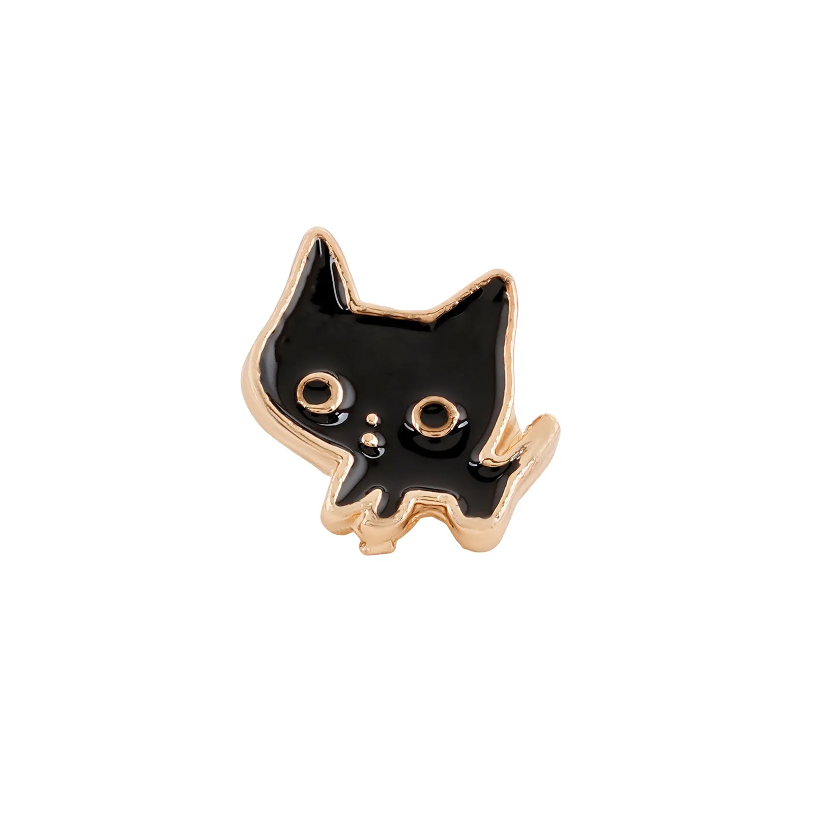 Purrfect Black Pin Watch Charm