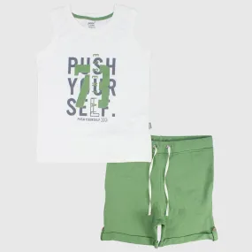 "Push Yourself" Sleeveless Pajama