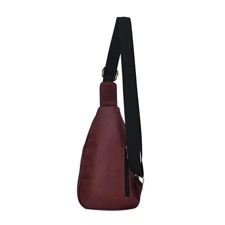 Red NGIL Faux Leather Sling Shoulder Bag